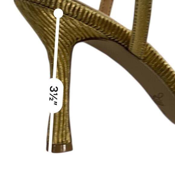 Jewel Badgley Mischka Women's Hydee Knot Stiletto Evening Sandals Size 8 Gold - Picture 6 of 8